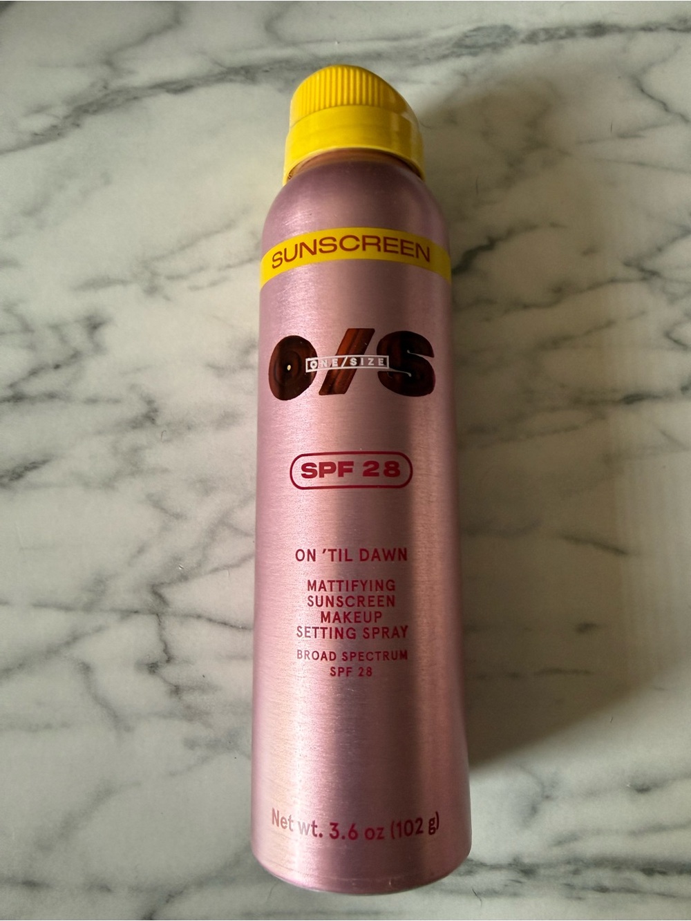 One Size On TIL Dawn Mattifying Makeup Setting Spray (SPF 28, Full Size - 143mL)